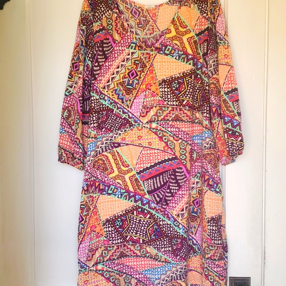 Pink Owl Tunic Dress